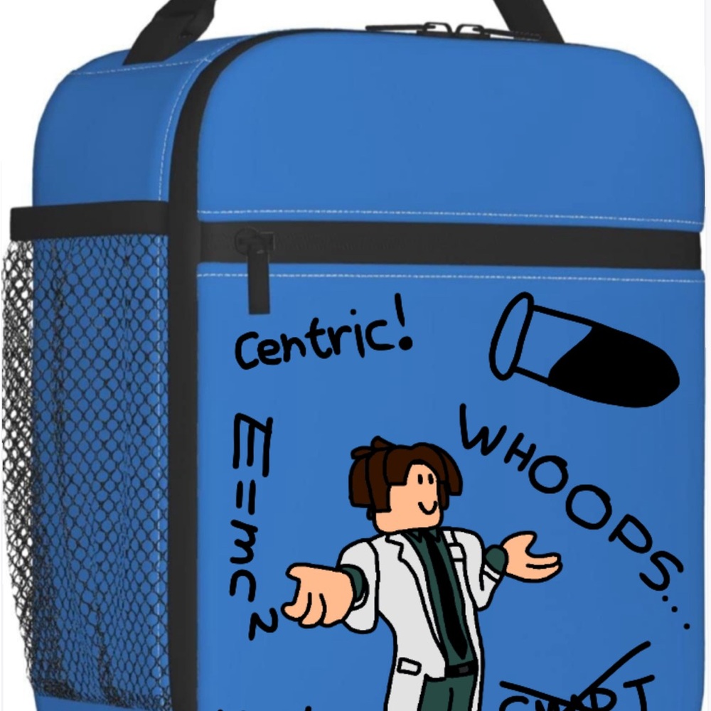 Roblox Graphic School Lunch Box - Blue